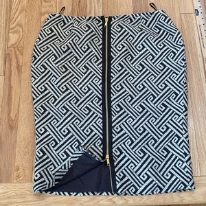 Skirt by Lafayette 148 New York skirt back full zipper  brown  and beige